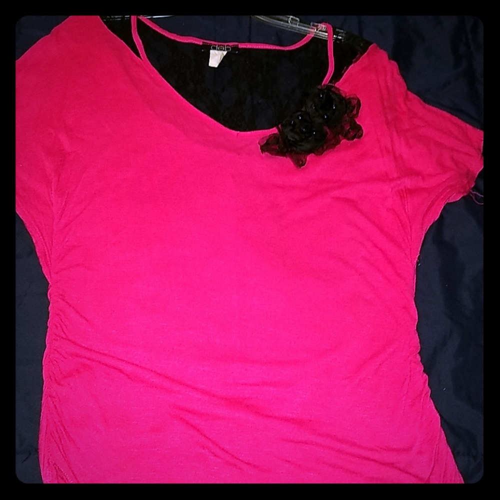 Fuschia blouse